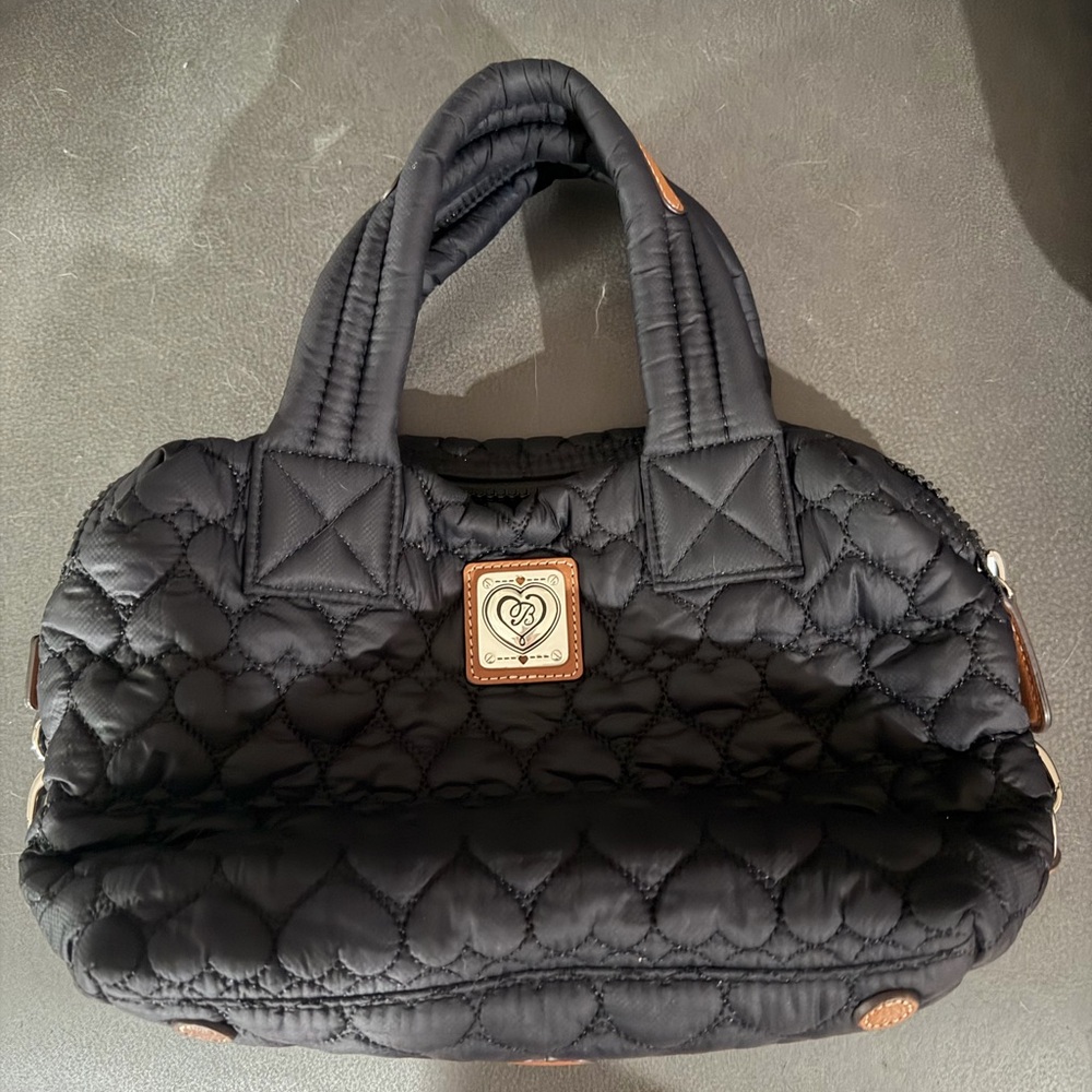 Brighton Black Quilted Shoulder Bag